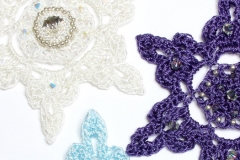 Snowflake purple blue white